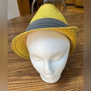 J.Crew Ladies Fedora style Straw Hat. Size Small/Medium Preloved